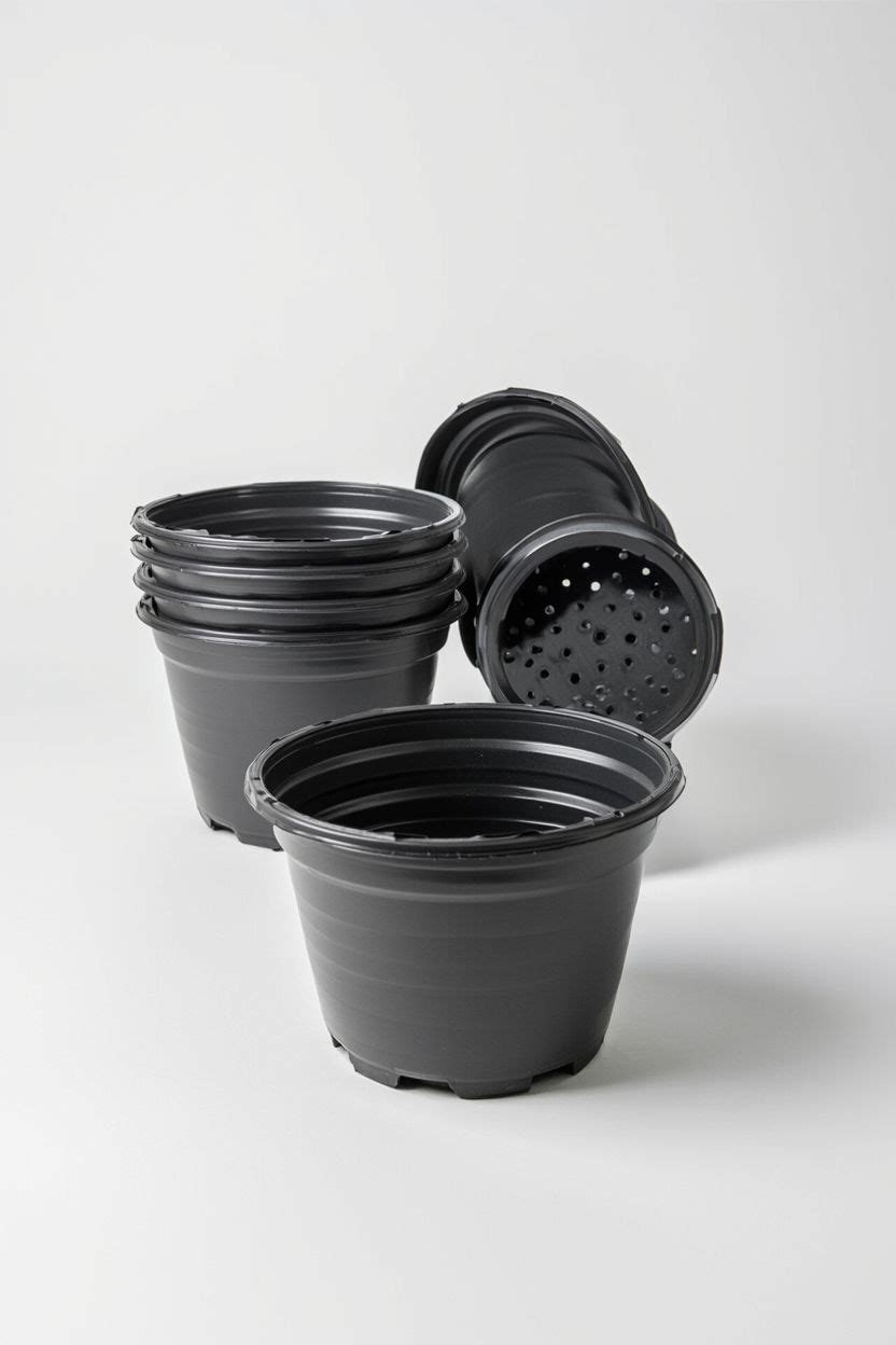 Anyumocz 60 Pcs 1 Gallon Flexible Plant Nursery Pots