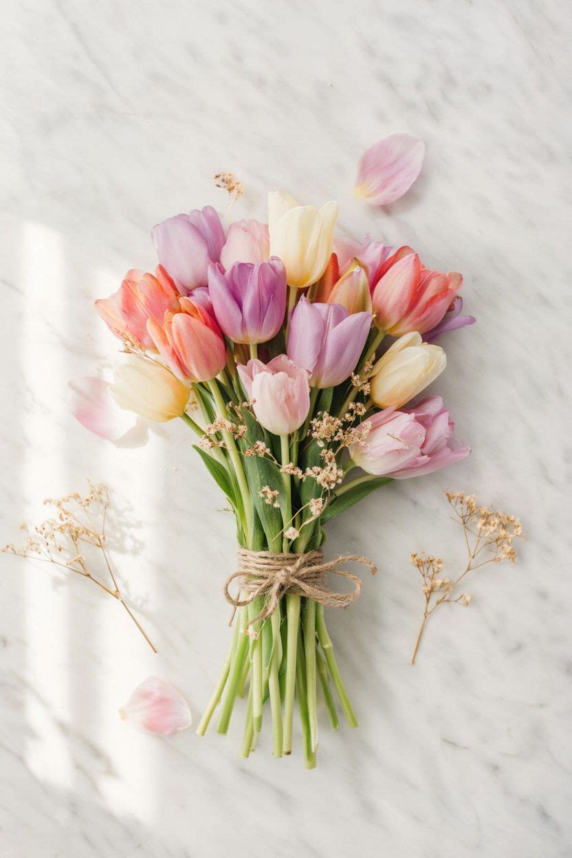 Assorted Color Spring Tulip Bouquet