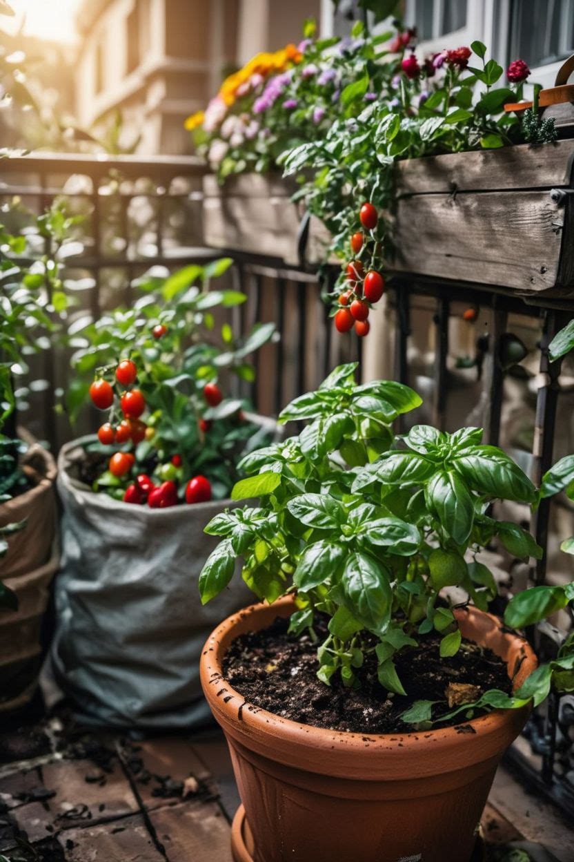 Balcony Container Gardening Ideas