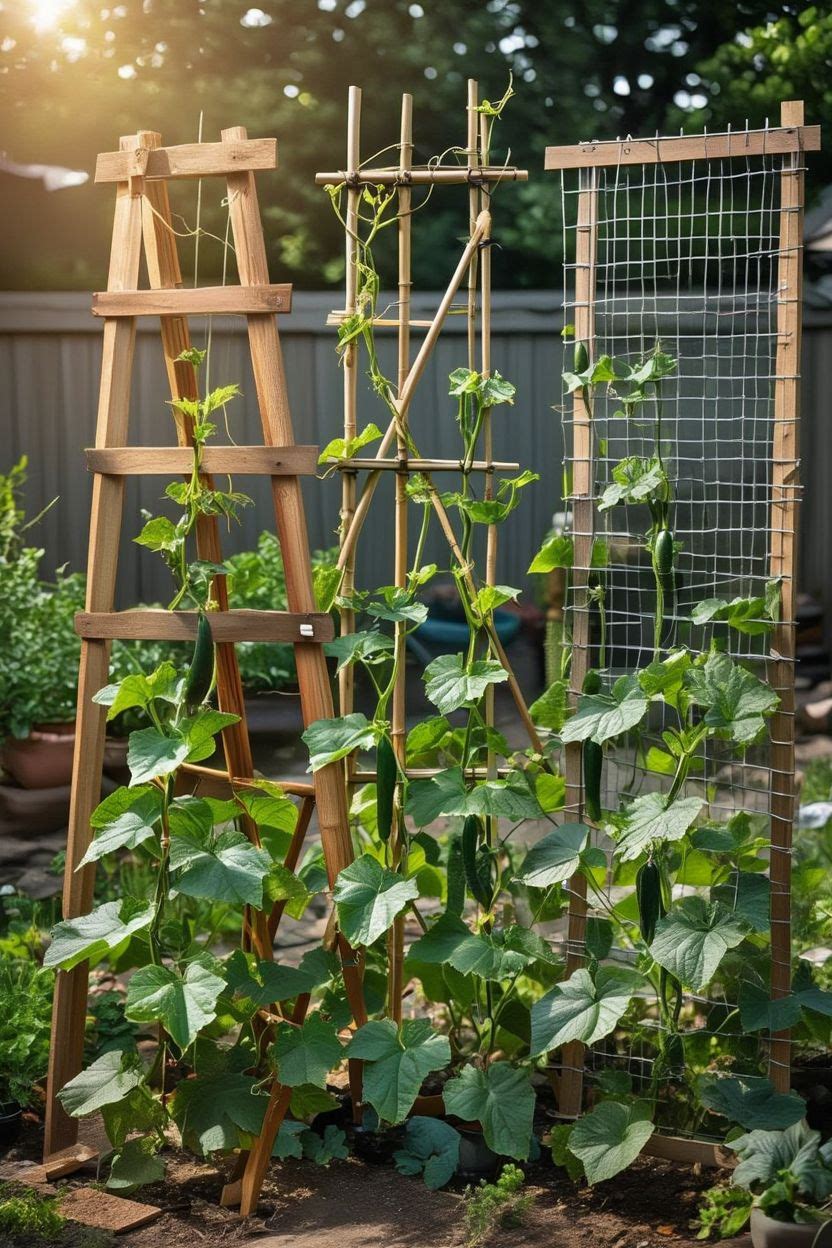 Best Types of Cucumber Trellis Structures