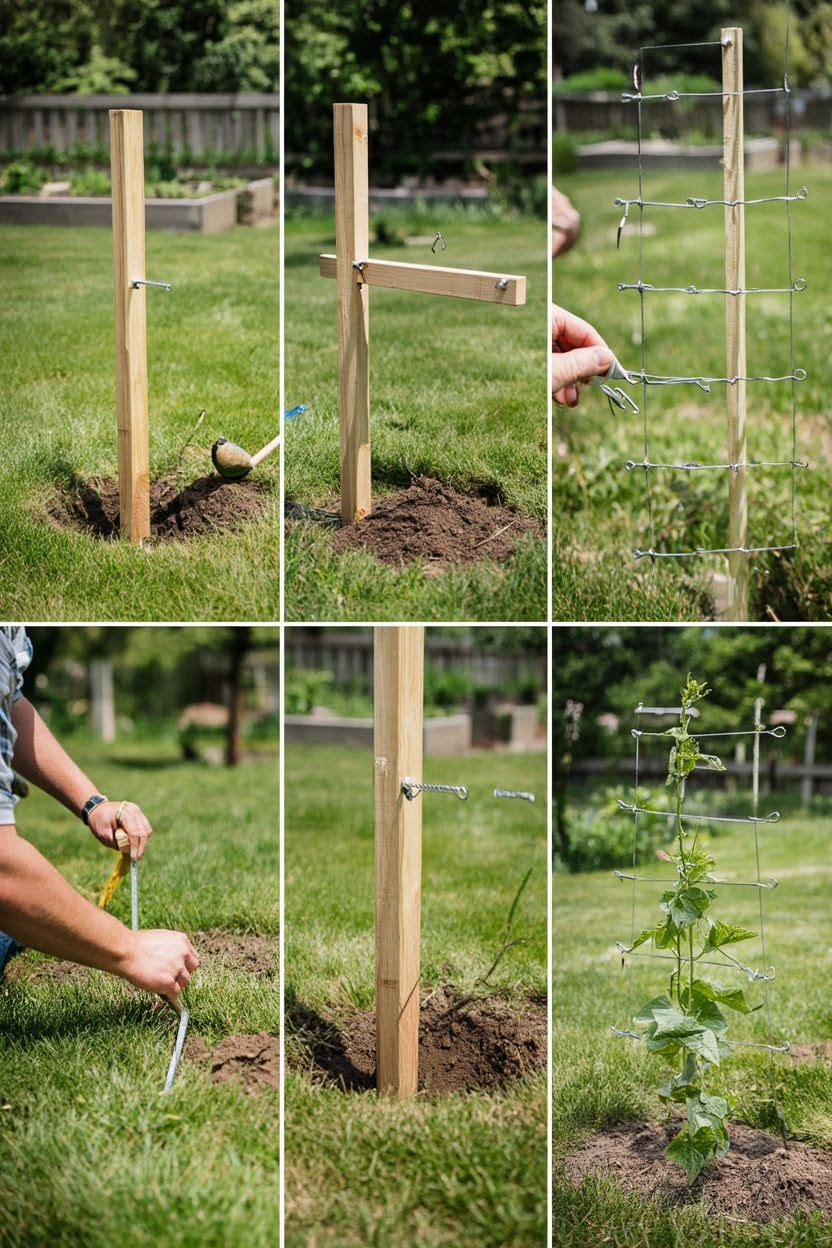 How to Build a Cucumber Trellis