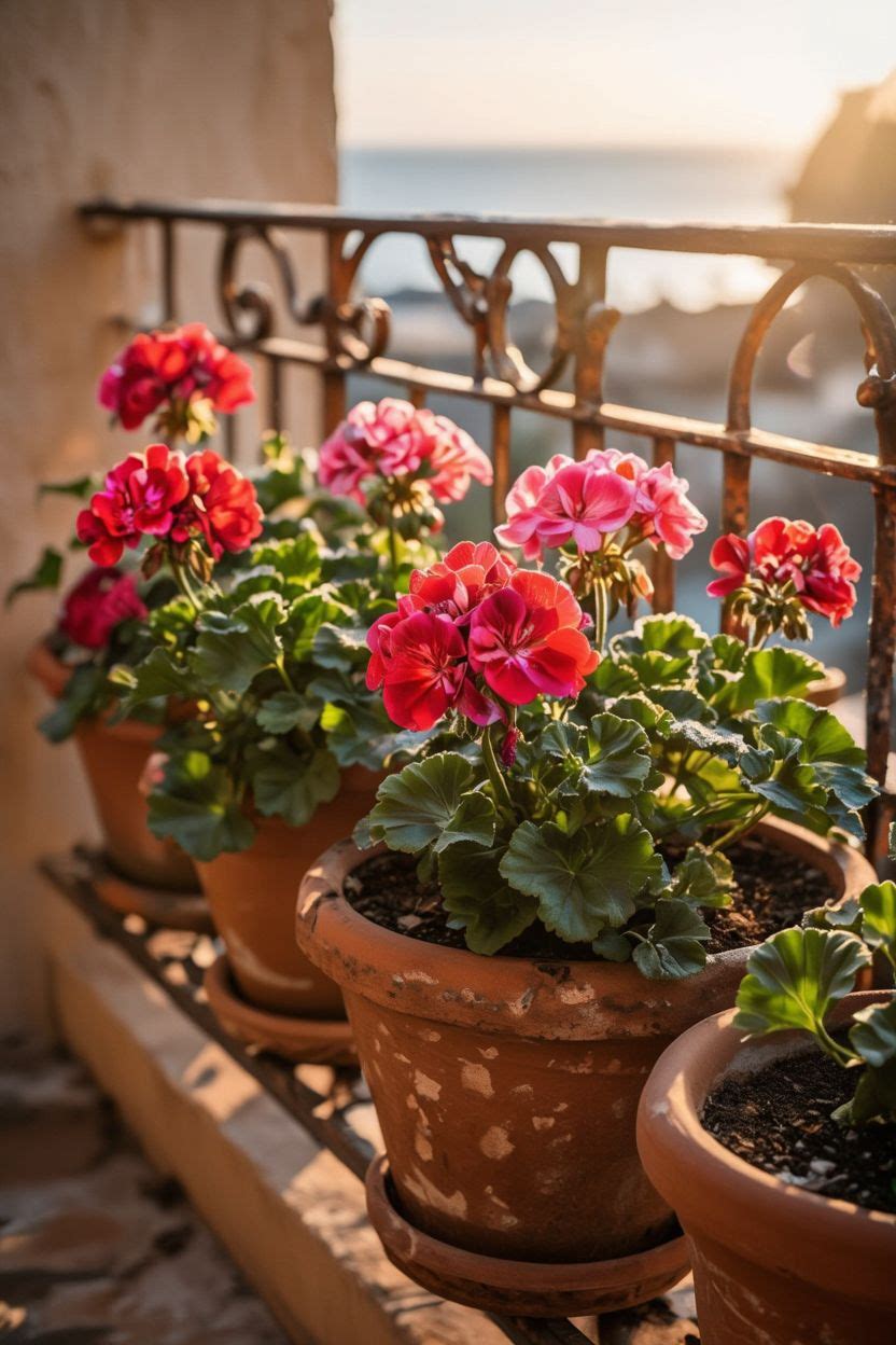 Balcony Geraniums