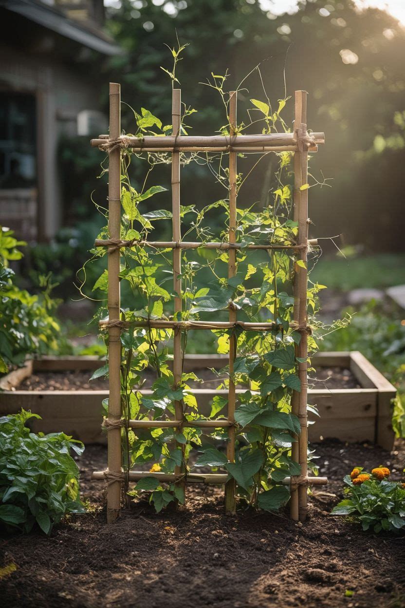 DIY Bamboo Trellis