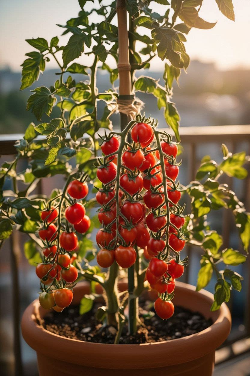 Cherry Tomatoes in Balcony Container