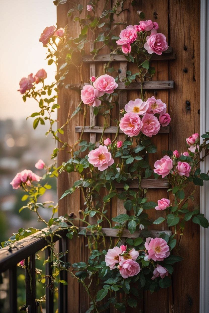 Climbing Rose on Trellis