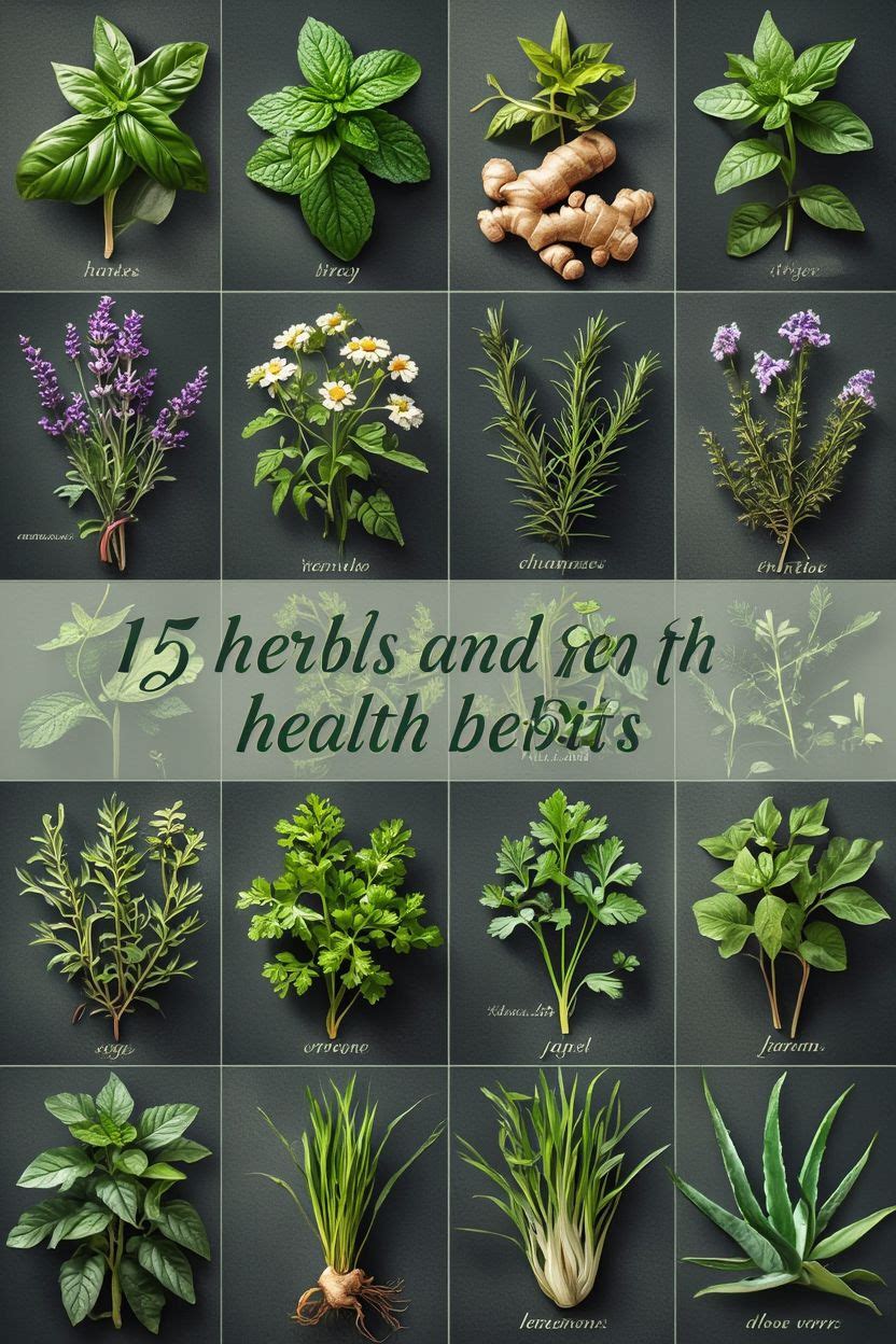 15 Herbs and Their Health Benefits
