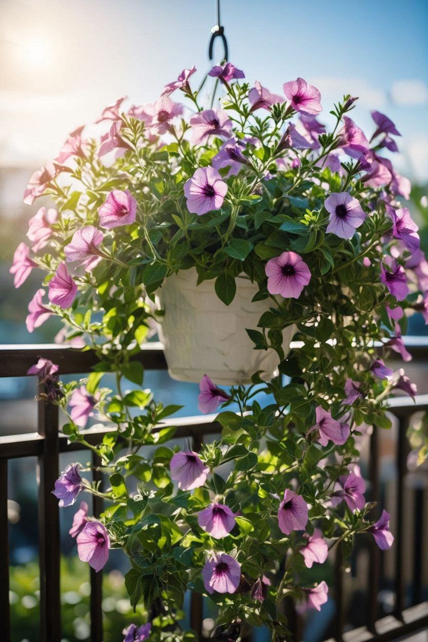 Petunias on Balcony