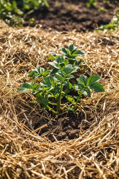 Straw Mulch Potato Planting Method