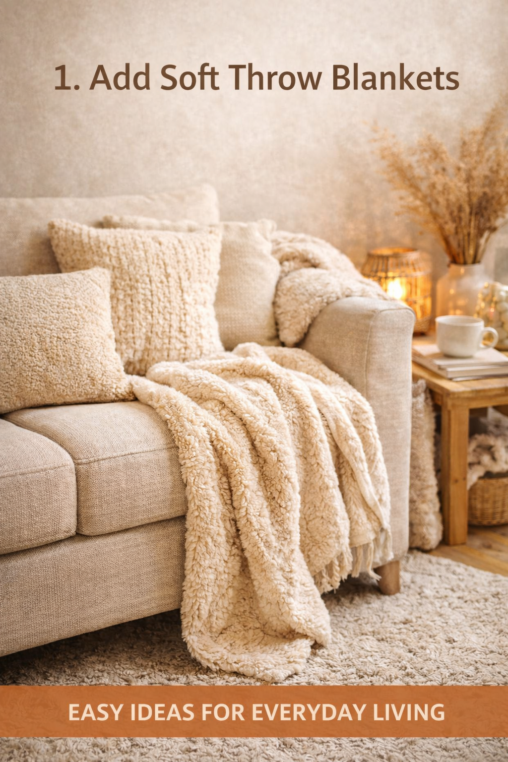 Add Soft Throw Blankets