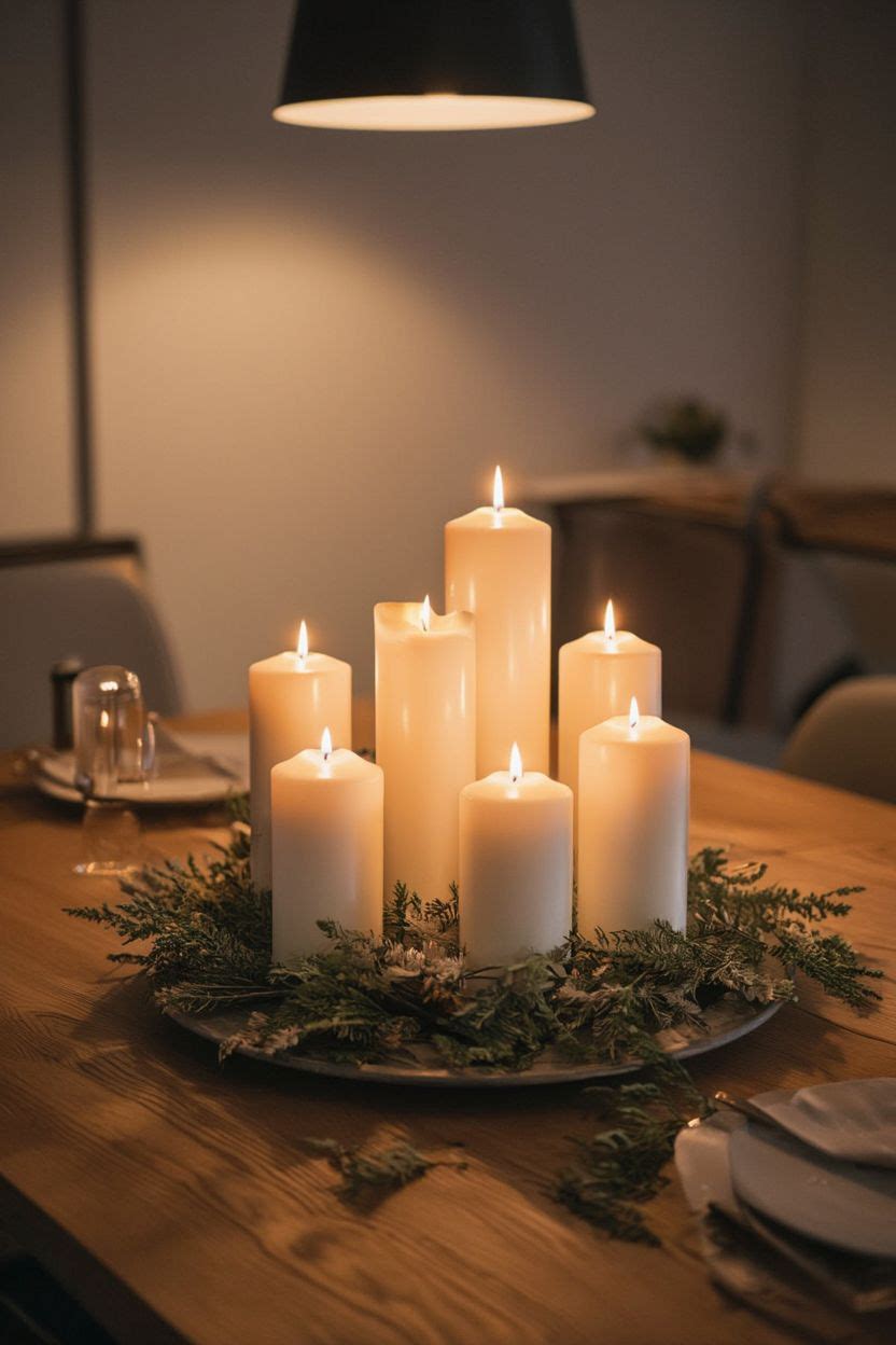 Candle Dining Table Decor
