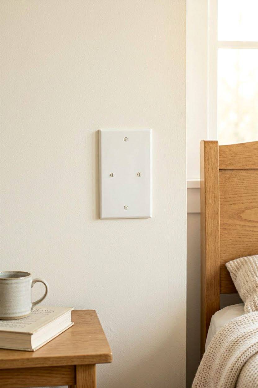 Choosing a blank switch plate style before decorating