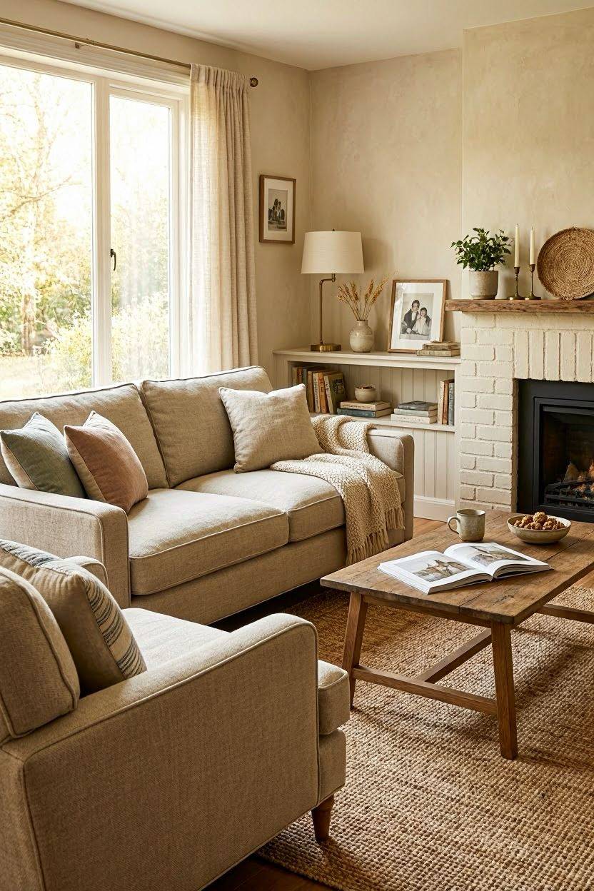 Living room layout ideas hero image showing a well-arranged furniture setup