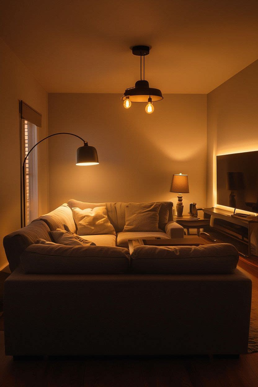 Living room lighting ideas with floor lamps and accent lights
