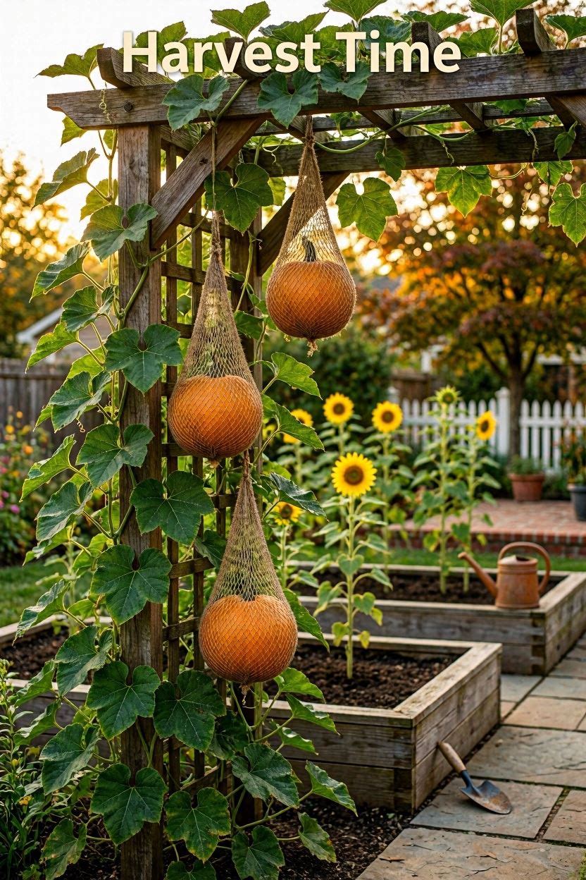 12 Pumpkin Trellis Ideas – Grow Pumpkins Vertically in Small Spaces